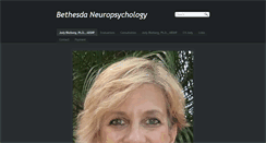 Desktop Screenshot of bethesdaneuropsychology.com